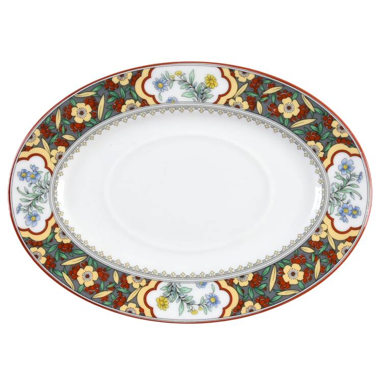 Oriental Blossom (Center Design) Underplate for Gravy Boat