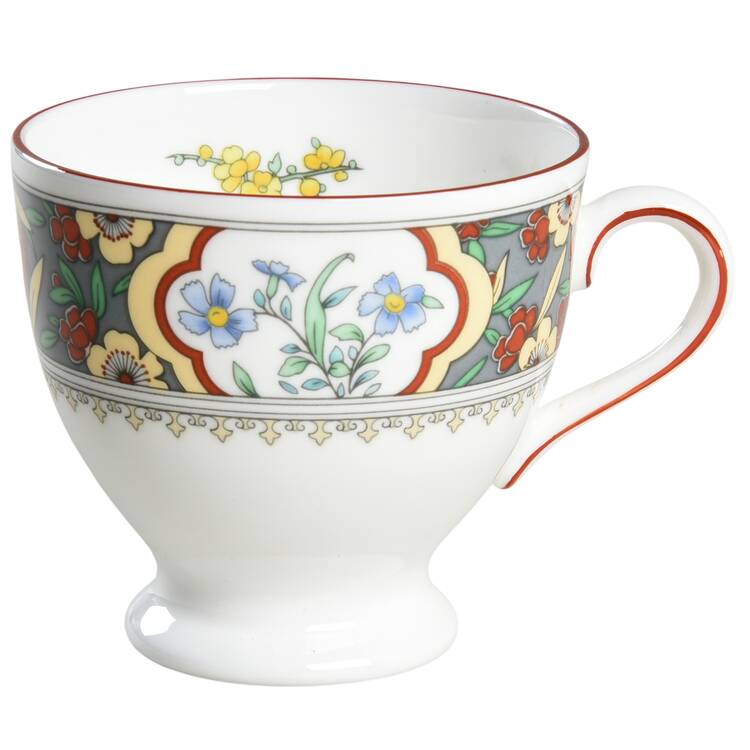 Oriental Blossom (Center Design) Footed Demitasse Cup