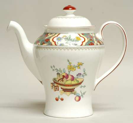 Oriental Blossom (Center Design) Coffee Pot & Lid