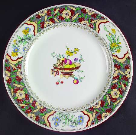 Oriental Blossom (Center Design) Luncheon Plate
