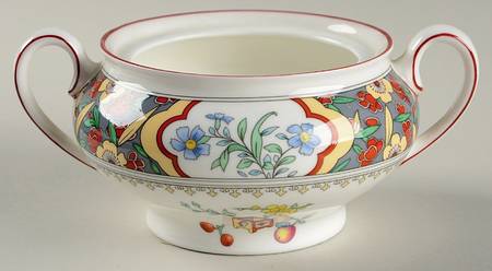 Oriental Blossom (Center Design) Sugar Bowl No Lid
