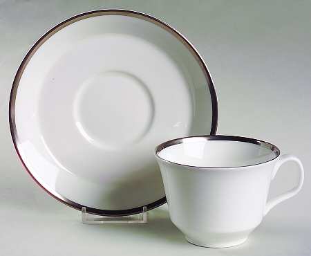 Palatine Flat Cup & Saucer Set