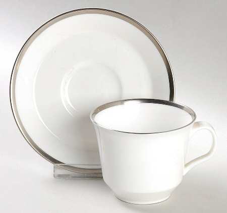 Palatine Flat Demitasse Cup & Saucer Set