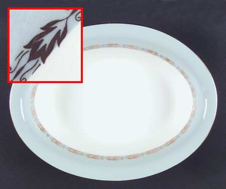 Parkwood Grey 10" Oval Vegetable Bowl