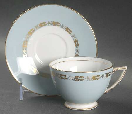 Parkwood Turquoise Footed Cup & Saucer Set