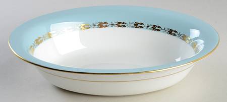 Parkwood Turquoise 10" Oval Vegetable Bowl