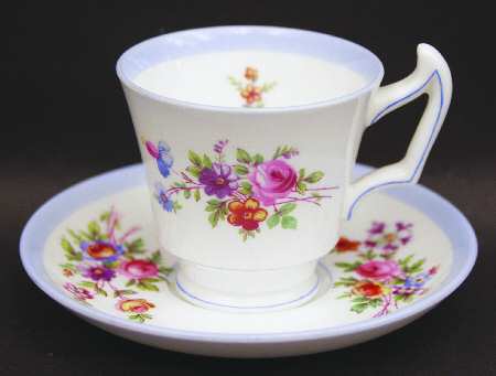 Patricia Footed Demitasse Cup & Saucer Set