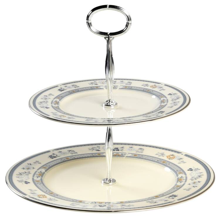 Penrose 6 5/8"-10"  2 Tiered Serving Tray (Dp, Sp) HC