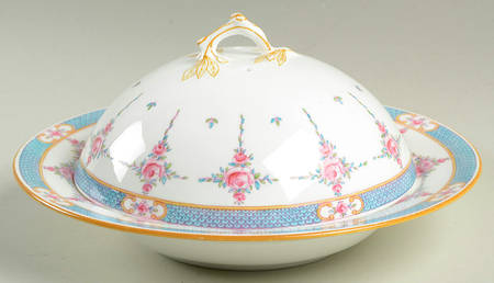 Persian Rose (Older) Muffin Dish & Lid