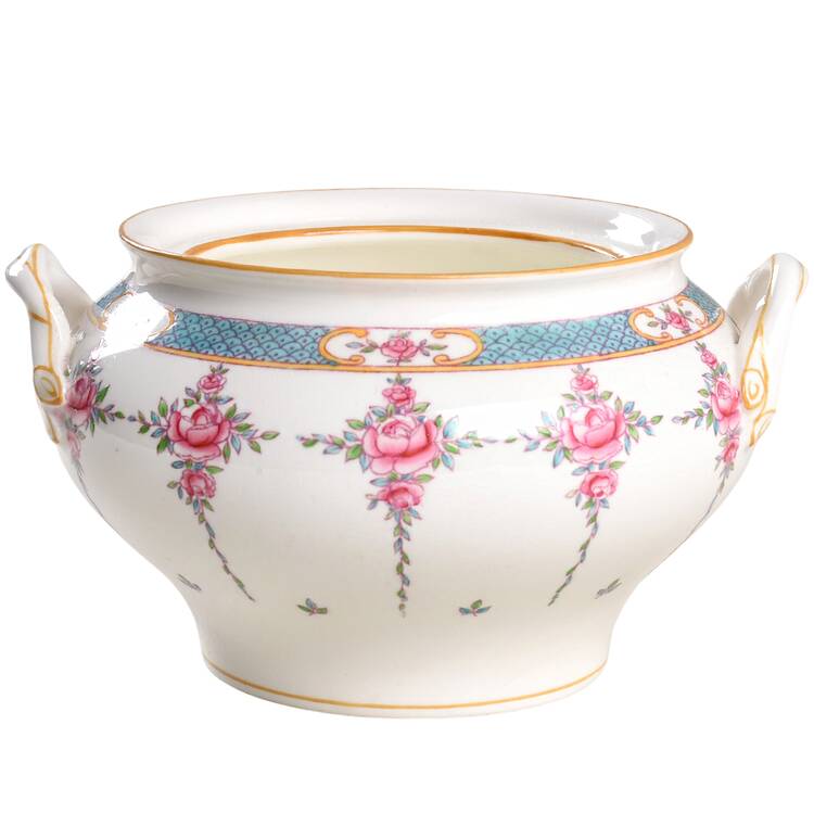 Persian Rose (Older) Sugar Bowl No Lid