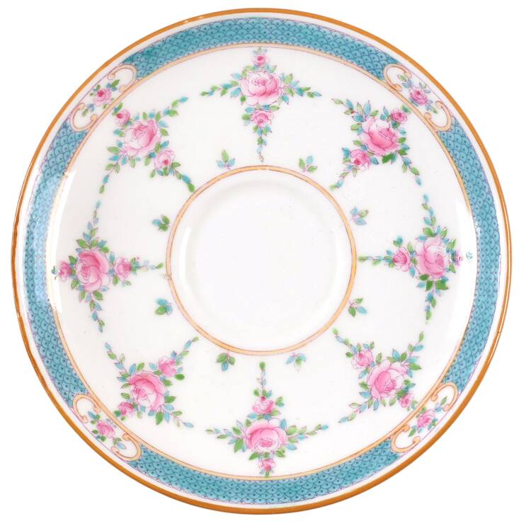 Persian Rose (Older) Saucer for Flat Cup