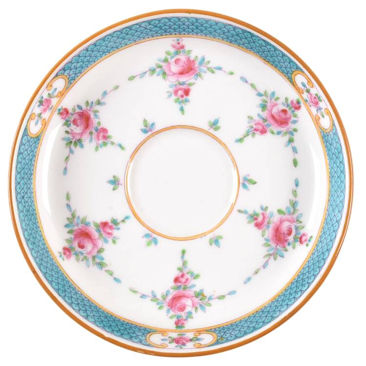 Persian Rose (Older) Saucer for Flat Demitasse Cup