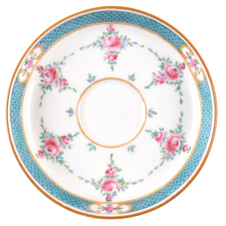 Persian Rose (Older) Saucer for Flat Demitasse Cup