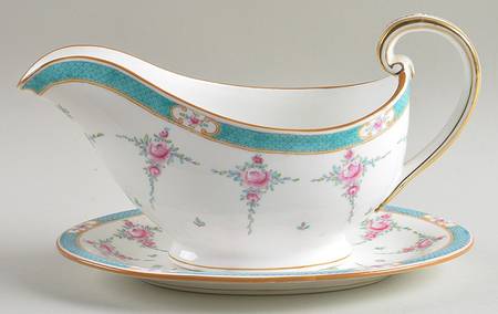 Persian Rose (Older) Gravy Boat & Underplate