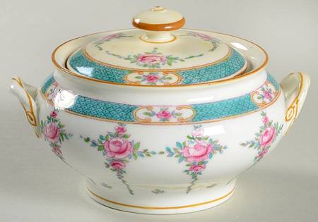 Persian Rose (Older) Sugar Bowl & Lid