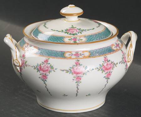Persian Rose (Older) Sugar Bowl & Lid