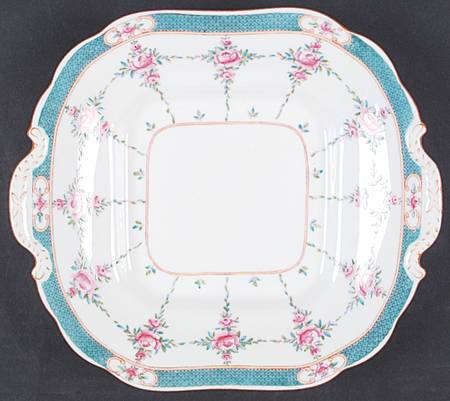 Persian Rose (Older) Square Handled Cake Plate