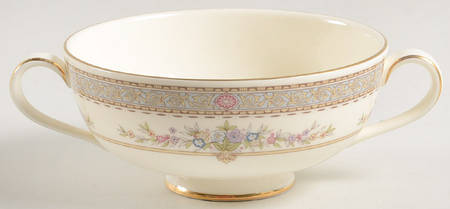 Persian Rose (Newer) Footed Cream Soup Bowl