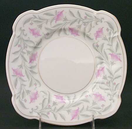 Petunia Square Luncheon Plate