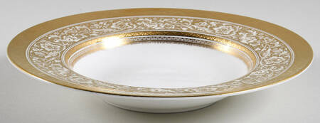 Porcelain Ball Ivory Large Rim Soup Bowl