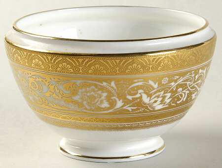 Porcelain Ball Ivory Open Sugar Bowl