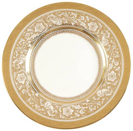 Porcelain Ball Ivory Dessert/Pie Plate