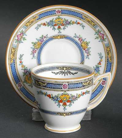 Princess (Yellow Flower) Footed Demitasse Cup & Saucer Set