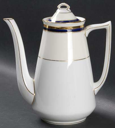 Windsor Cobalt Blue Coffee Pot & Lid by Minton