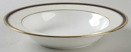 Windsor Cobalt Blue Rim Soup Bowl