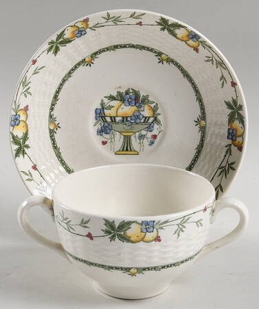 Ramsey Footed Bouillon Cup & Saucer