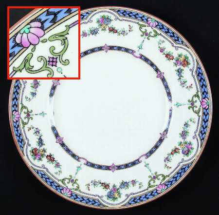 Ripon Blue Luncheon Plate