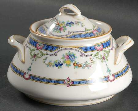 Ripon Blue Sugar Bowl & Lid