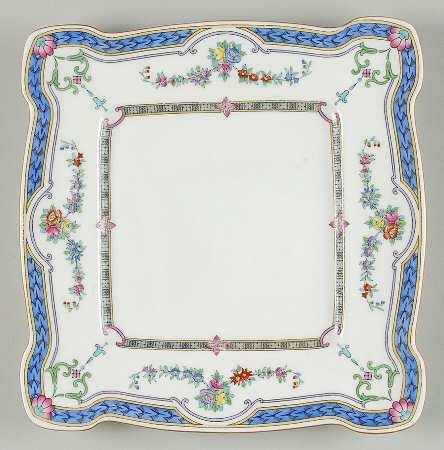 Ripon Blue Square Cake Plate