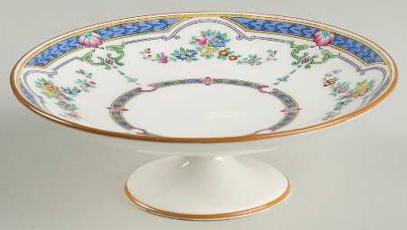 Ripon Blue Round Compote (Height X Width)