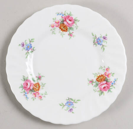 Rosetta White Bread & Butter Plate by Minton
