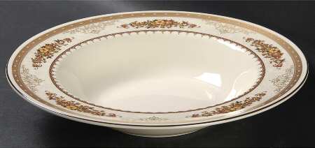 Roxburgh Brown Large Rim Soup Bowl