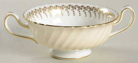 S443 Footed Cream Soup Bowl