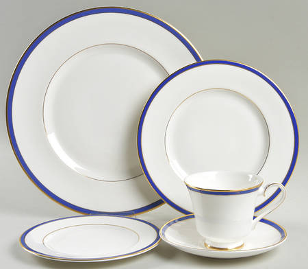 Saturn Cobalt Blue 5 Piece Place Setting