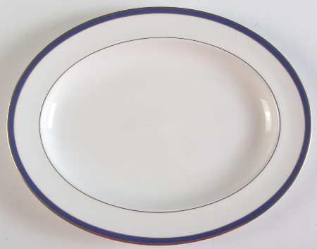 Saturn Cobalt Blue 13" Oval Serving Platter