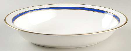 Saturn Cobalt Blue 10" Oval Vegetable Bowl