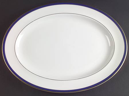 Saturn Cobalt Blue 16" Oval Serving Platter