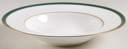 Saturn Green Rim Soup Bowl