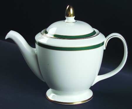 Saturn Green Teapot & Lid