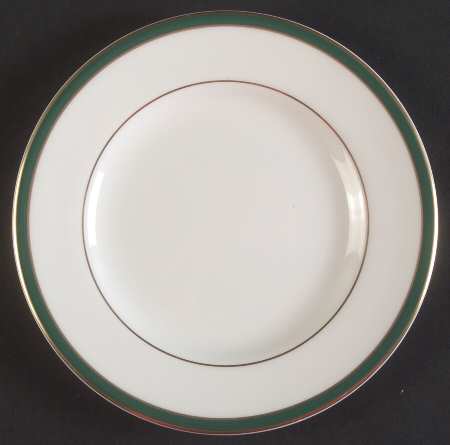 Saturn Green Bread & Butter Plate