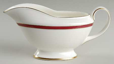 Saturn Ruby Crimson Gravy Boat