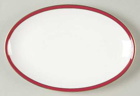 Saturn Ruby Crimson Pickle Dish