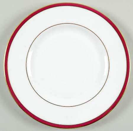 Saturn Ruby Crimson Salad Plate
