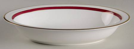 Saturn Ruby Crimson 10" Oval Vegetable Bowl