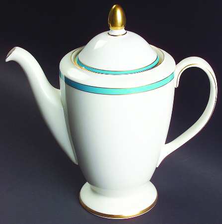 Saturn Turquoise Coffee Pot & Lid