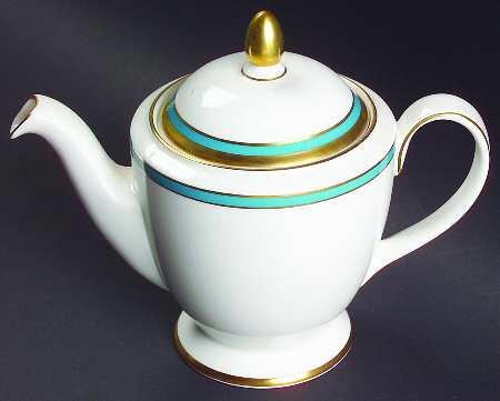 Saturn Turquoise Mini Teapot & Lid